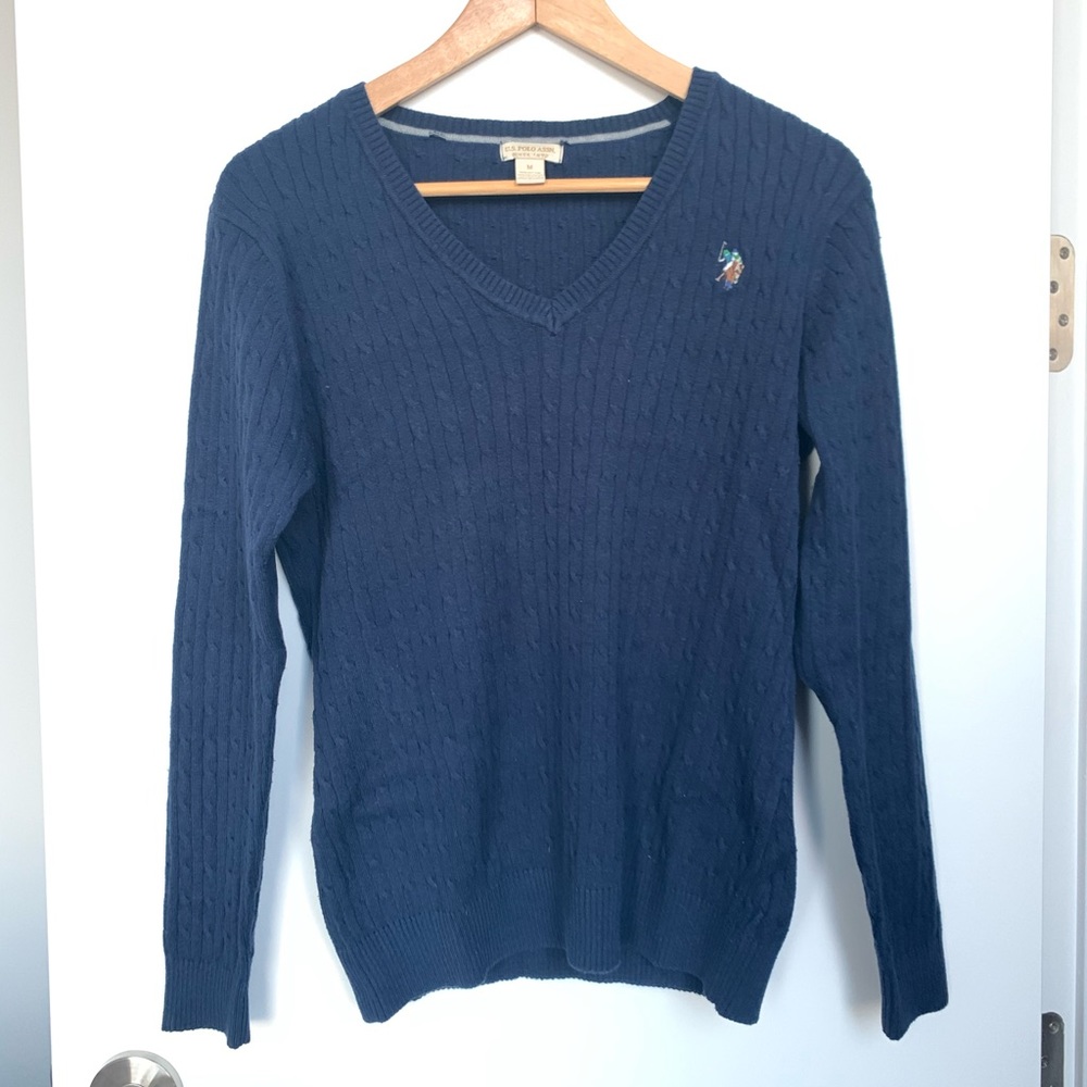 Polo V-neck sweater